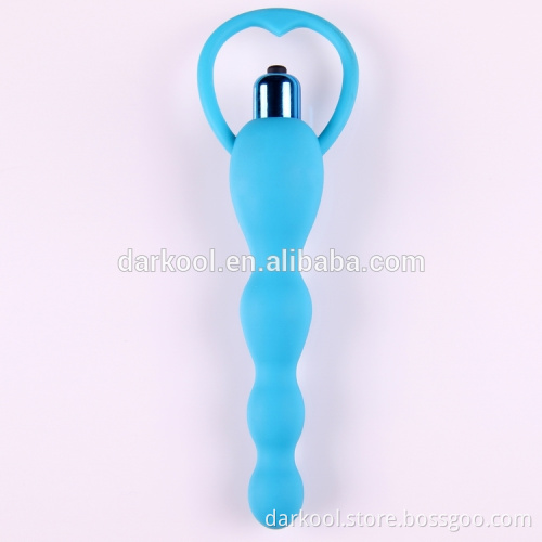 N010/High quality silicone vibrating anal beads sex toy vagina vibrator for women anal masturbation